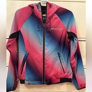 SUPERDRY Sport Pink and Blue Jacket